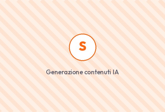 Interfaccia di generazione contenuti con IA in SocialMio